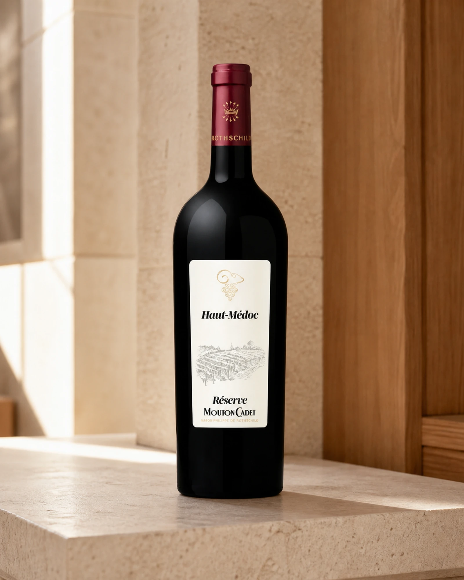 Réserve Mouton Cadet Haut-Médoc 2019 — красное вино Réserve Mouton Cadet Haut-Médoc, урожай 2019