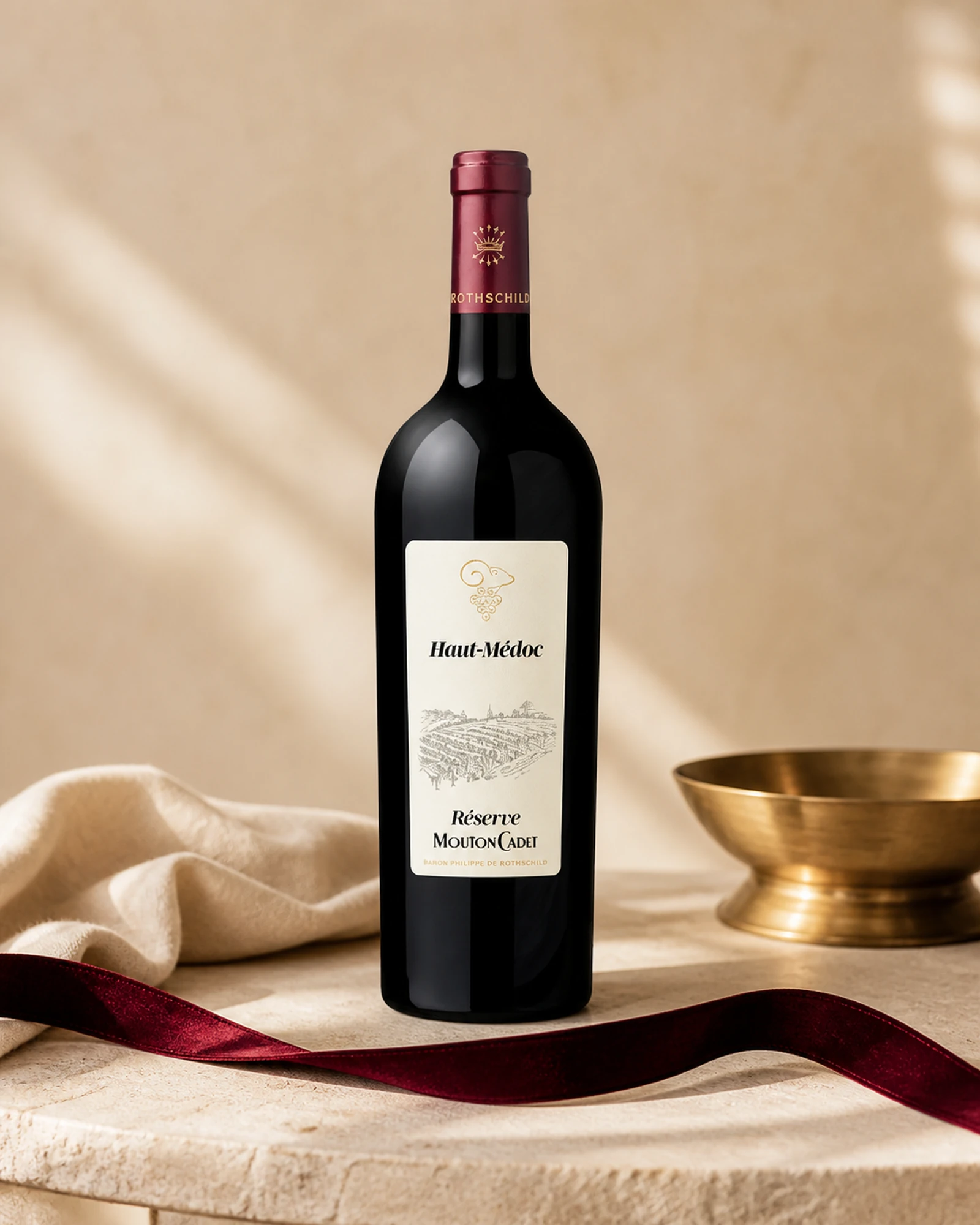 Réserve Mouton Cadet Haut-Médoc 2019 — красное вино Réserve Mouton Cadet Haut-Médoc, урожай 2019