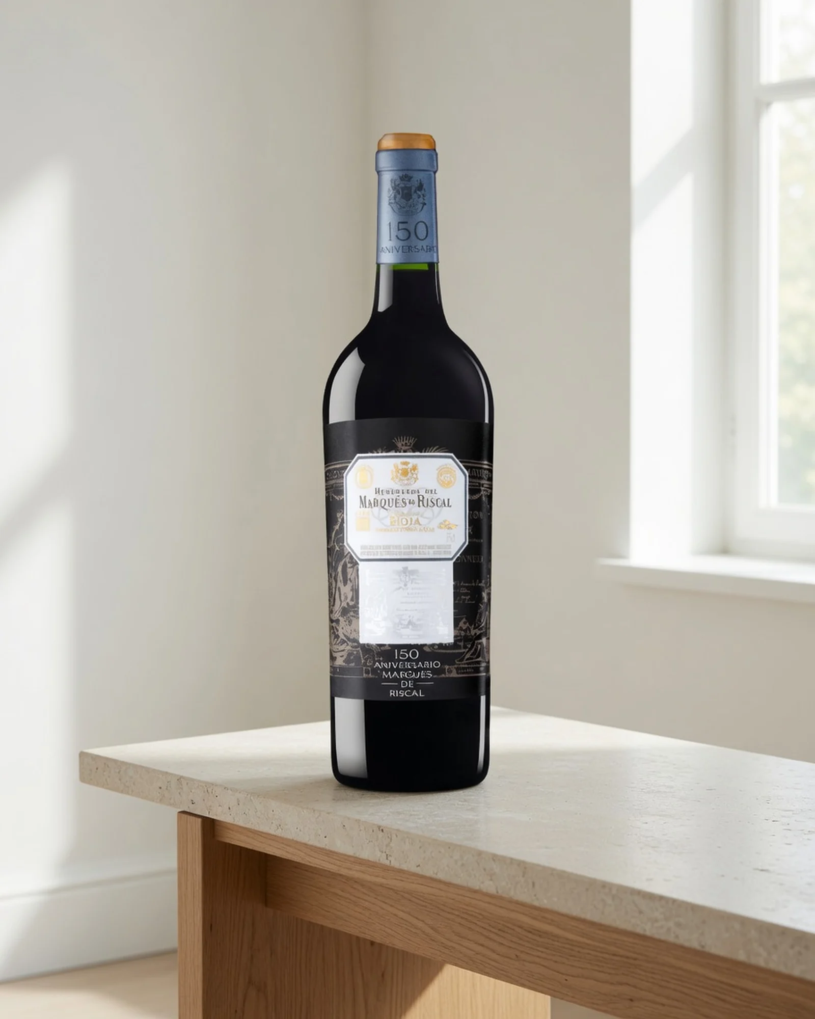 Marqués de Riscal 150 Aniversario 2019 — красное вино юбилейного выпуска Маркес де Рискаль, урожай 2019