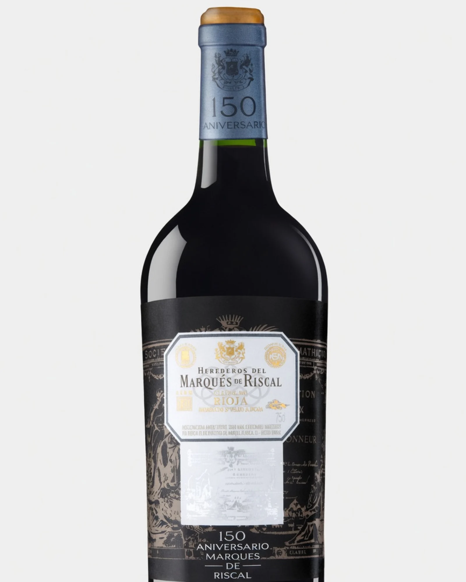 Marqués de Riscal 150 Aniversario 2019 — красное вино юбилейного выпуска Маркес де Рискаль, урожай 2019