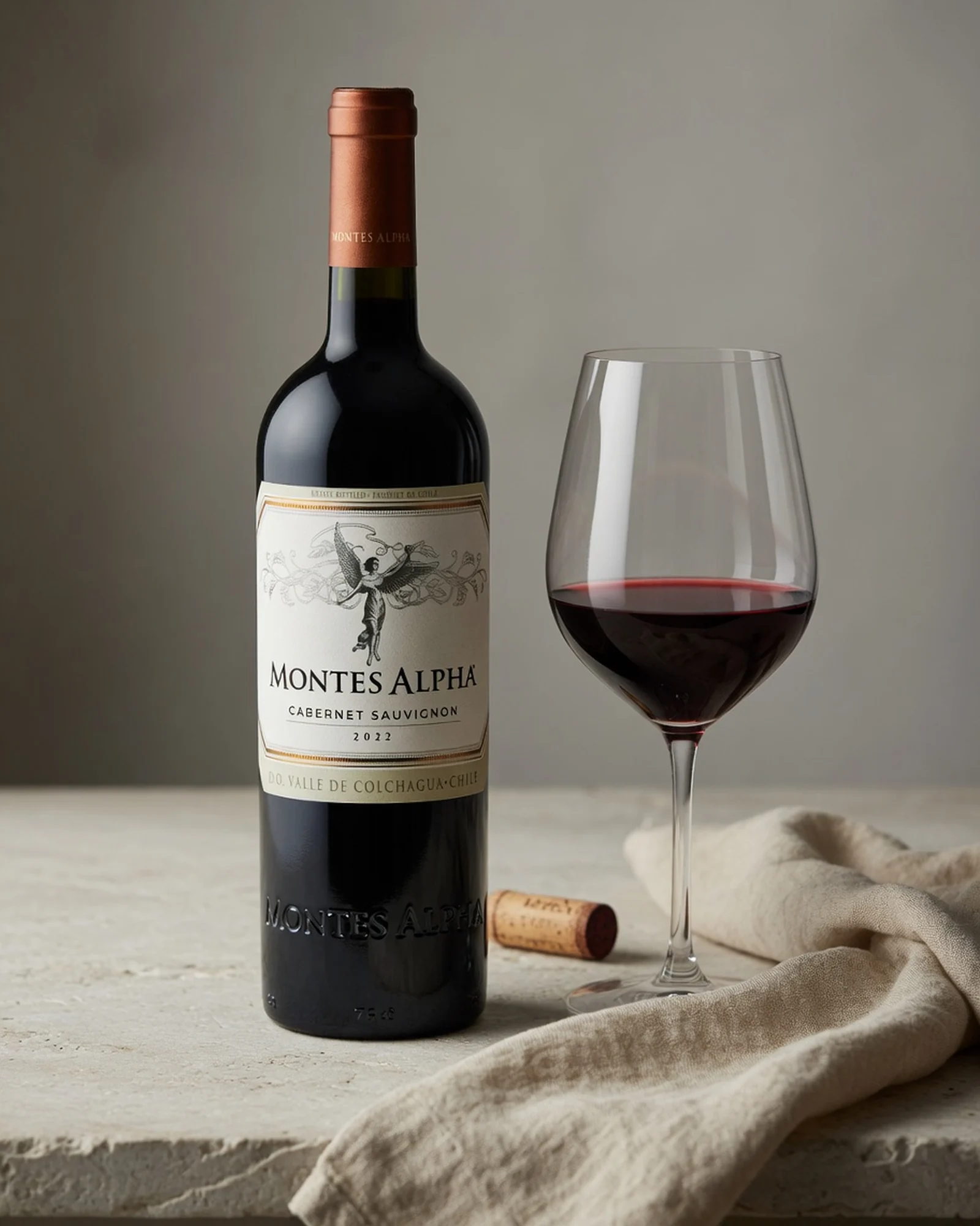 Montes Alpha Cabernet Sauvignon — чилийское красное вино линейки Alpha из долины Кольчагуа