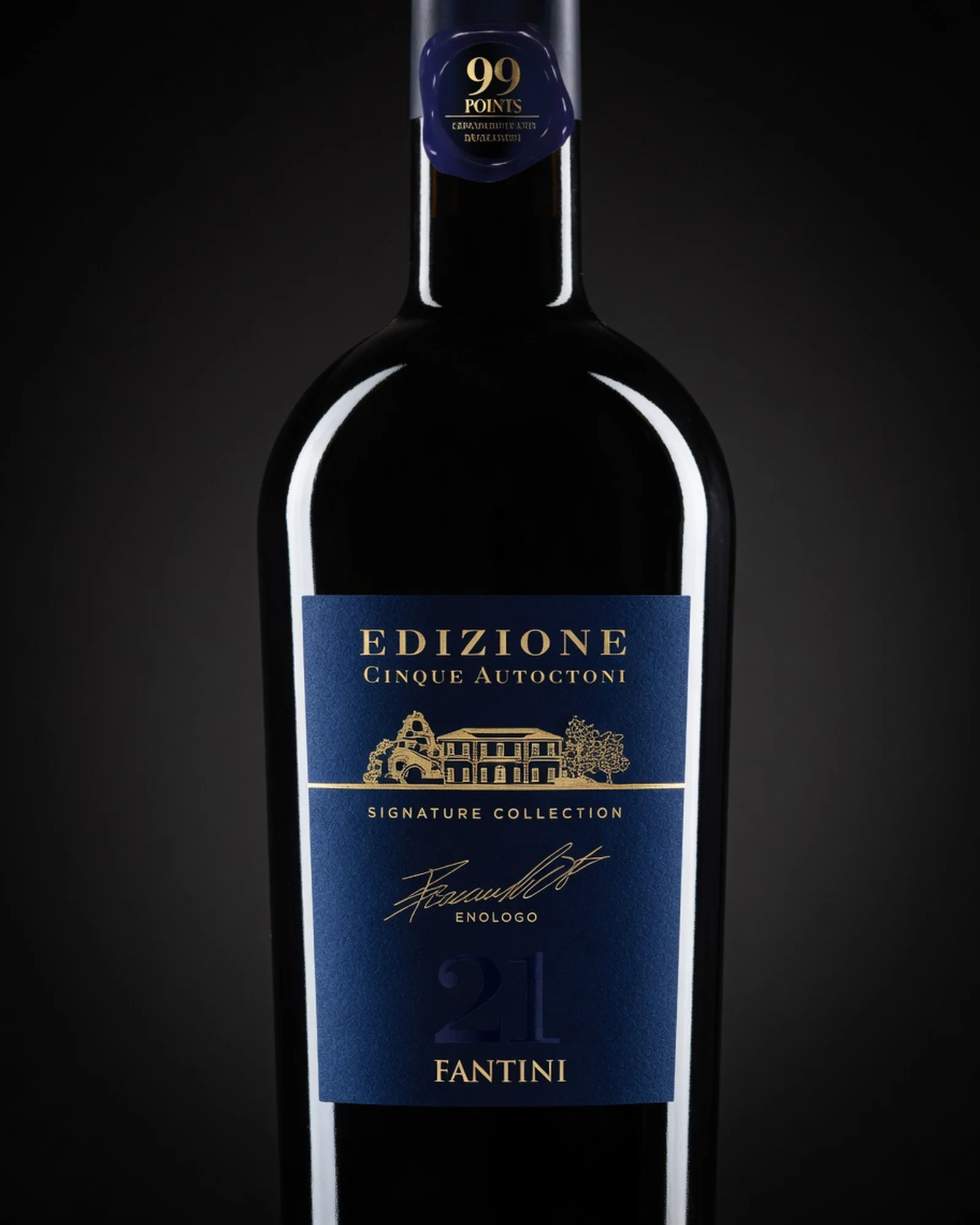 Fantini Edizione Signature 2021 — красный купаж Фантини, винтаж 2021