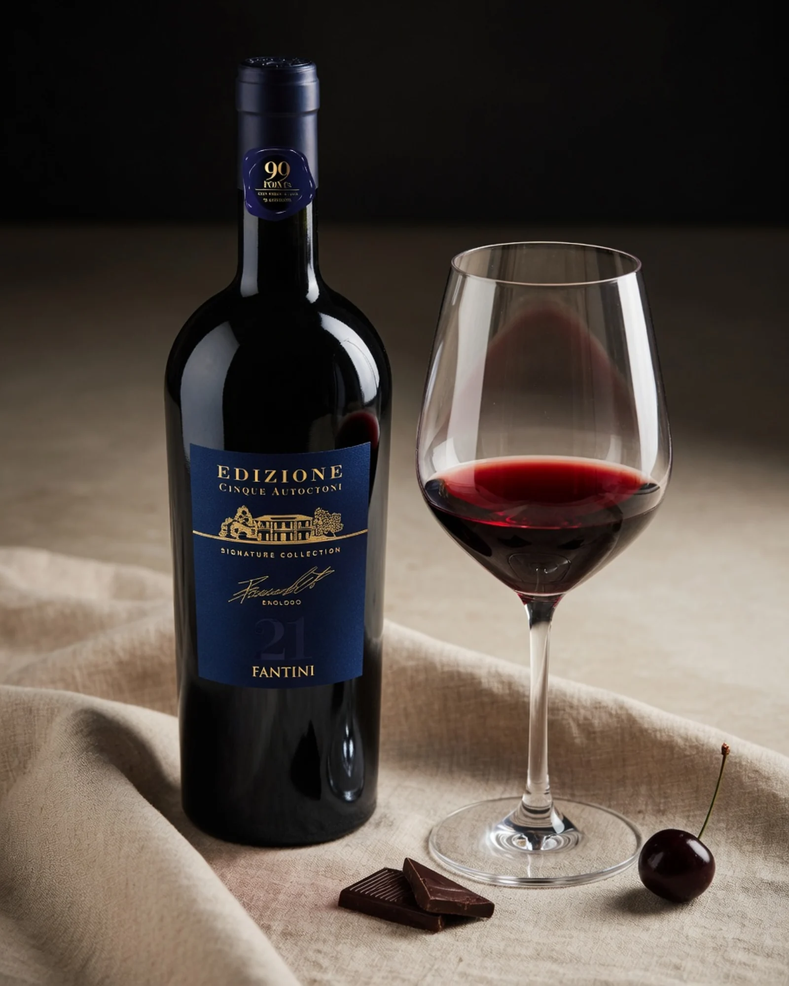 Fantini Edizione Signature 2021 — красный купаж Фантини, винтаж 2021