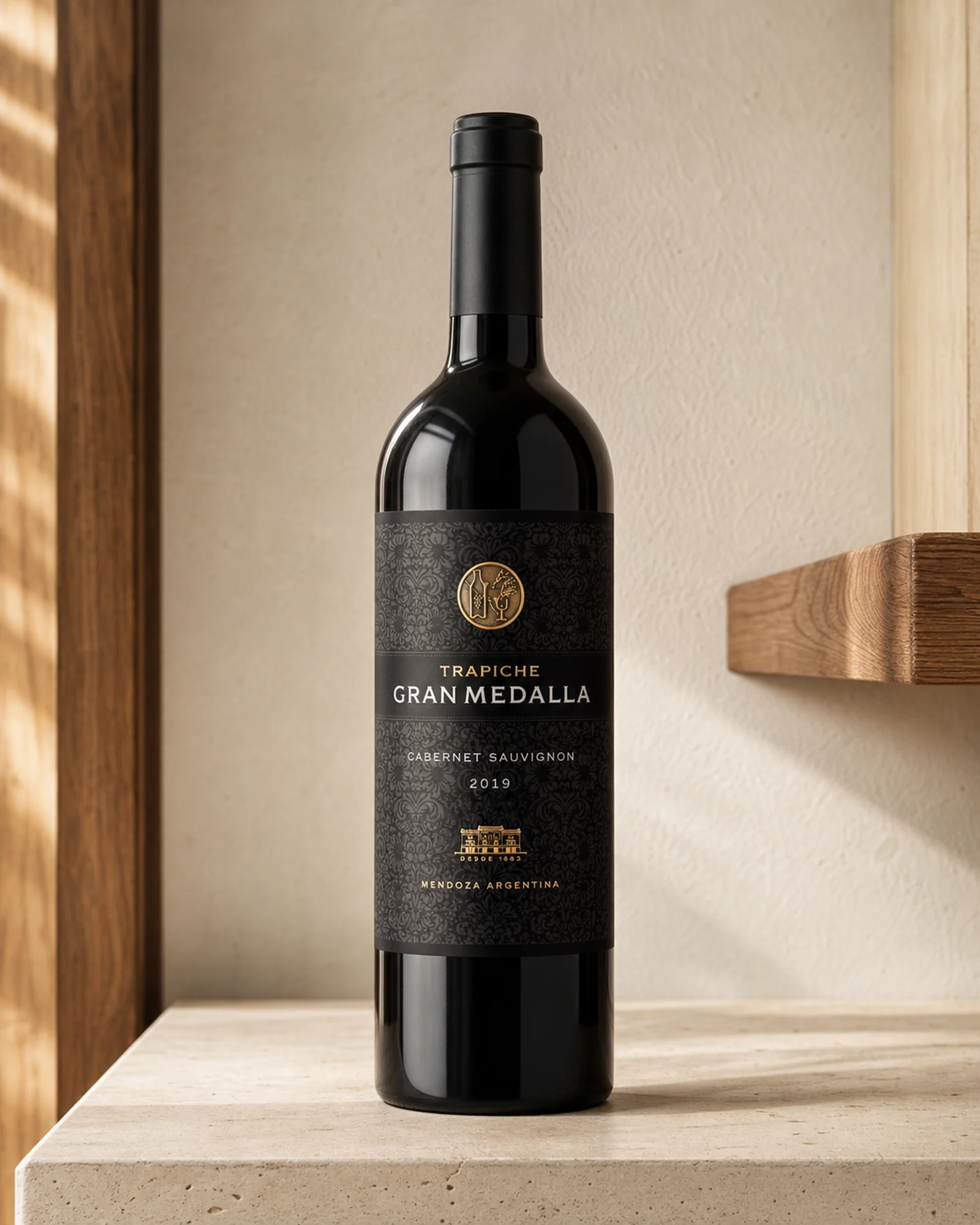 Trapiche Gran Medalla Cabernet Sauvignon 2019 — красное вино каберне совиньон линейки Gran Medalla из Ла Консульта, долина Уко