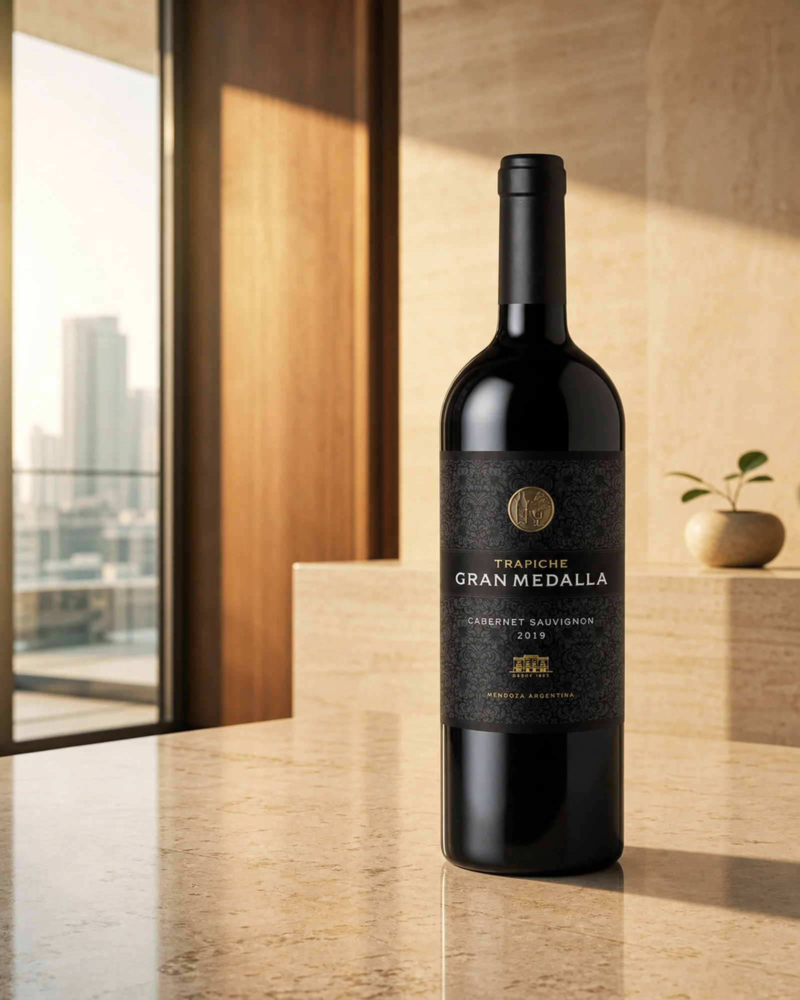 Trapiche Gran Medalla Cabernet Sauvignon 2019 — красное вино каберне совиньон линейки Gran Medalla из Ла Консульта, долина Уко