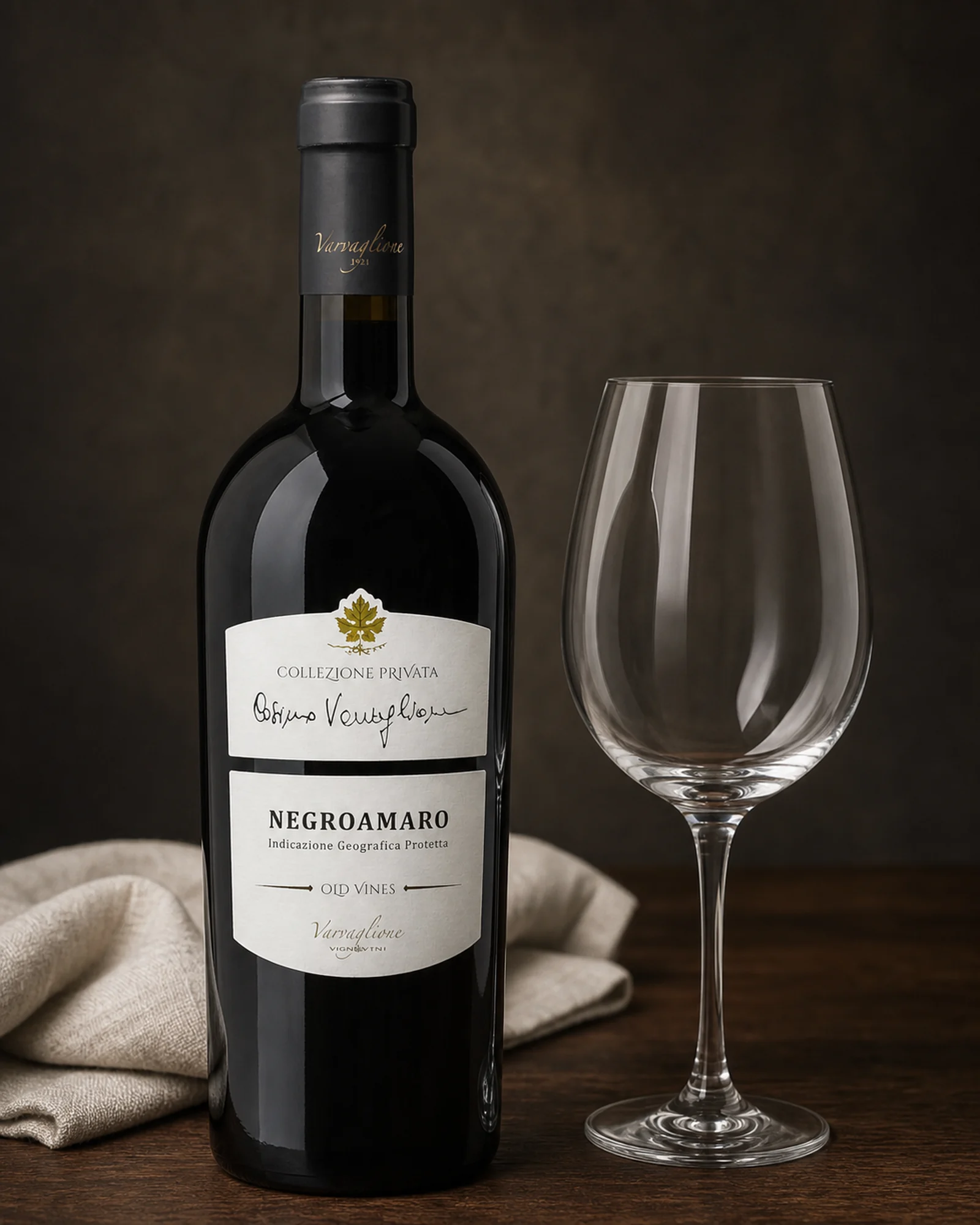 Varvaglione Collezione Privata Negroamaro Salento 2020 — красное вино негроамаро из Саленто, частная коллекция Varvaglione