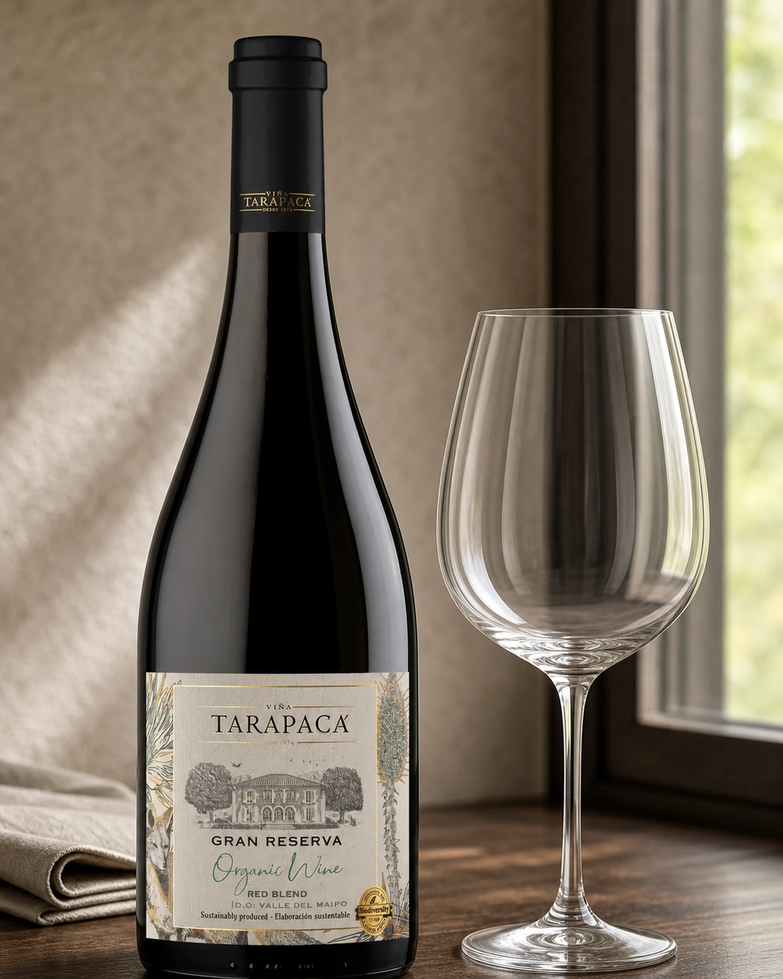 Viña Tarapacá Gran Reserva Organic Red Blend 2021 — органический красный бленд Гран Резерва