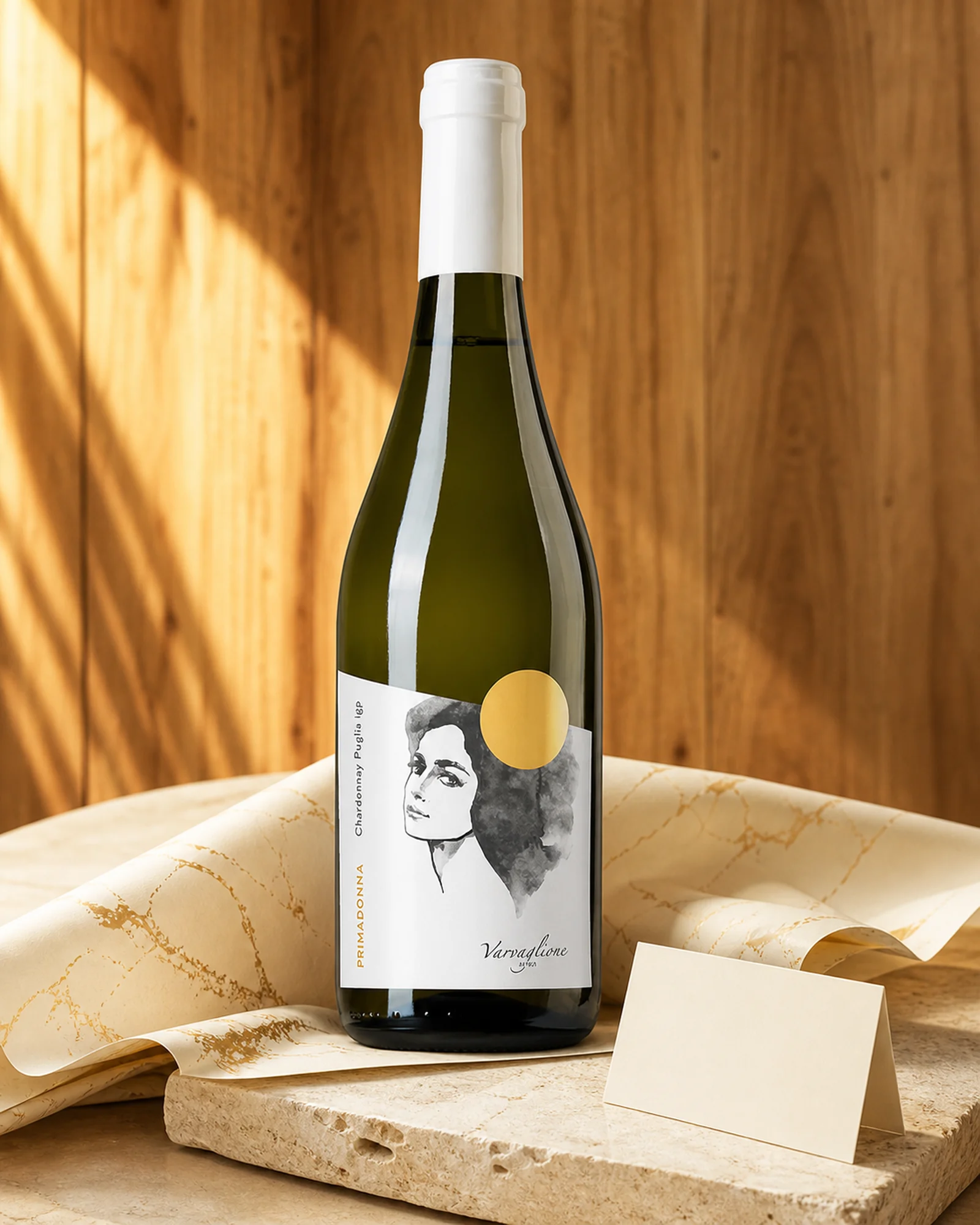 Varvaglione Primadonna Chardonnay Puglia 2022 — сухое белое шардоне IGP Puglia линейки Primadonna