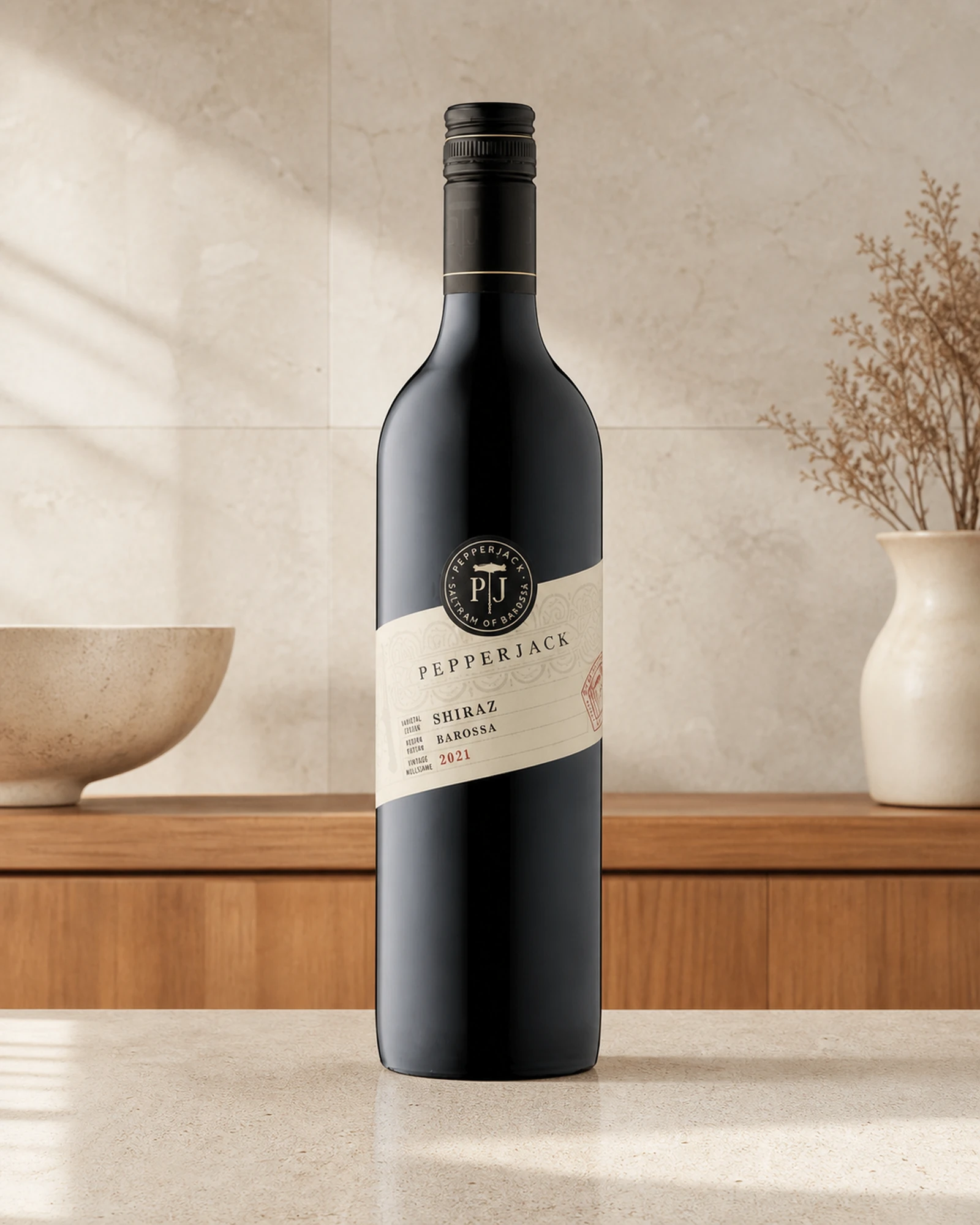 Pepperjack Shiraz 2021 — красный шираз Pepperjack из долины Баросса, Австралия, урожай 2021