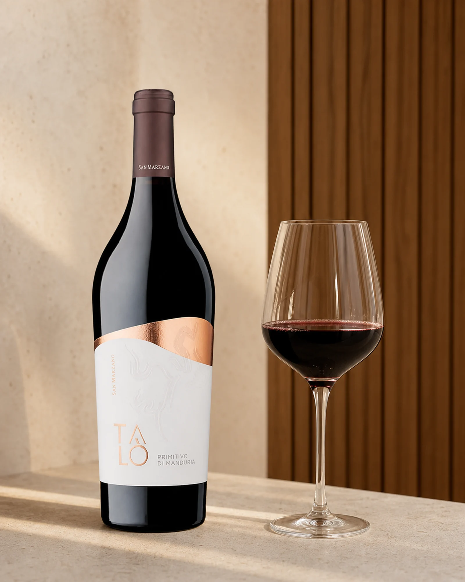 San Marzano Talò Primitivo di Manduria 2022 — красное Primitivo di Manduria DOP урожая 2022, линейка Talò, San Marzano