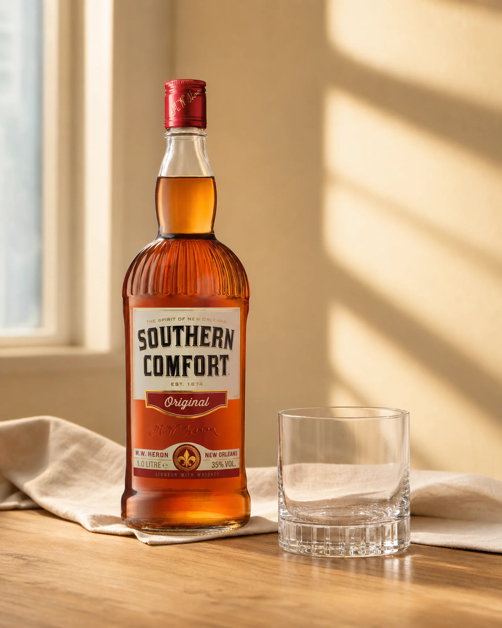 Southern Comfort Original — классический американский spirit whiskey с фруктово-пряными натуральными ароматами