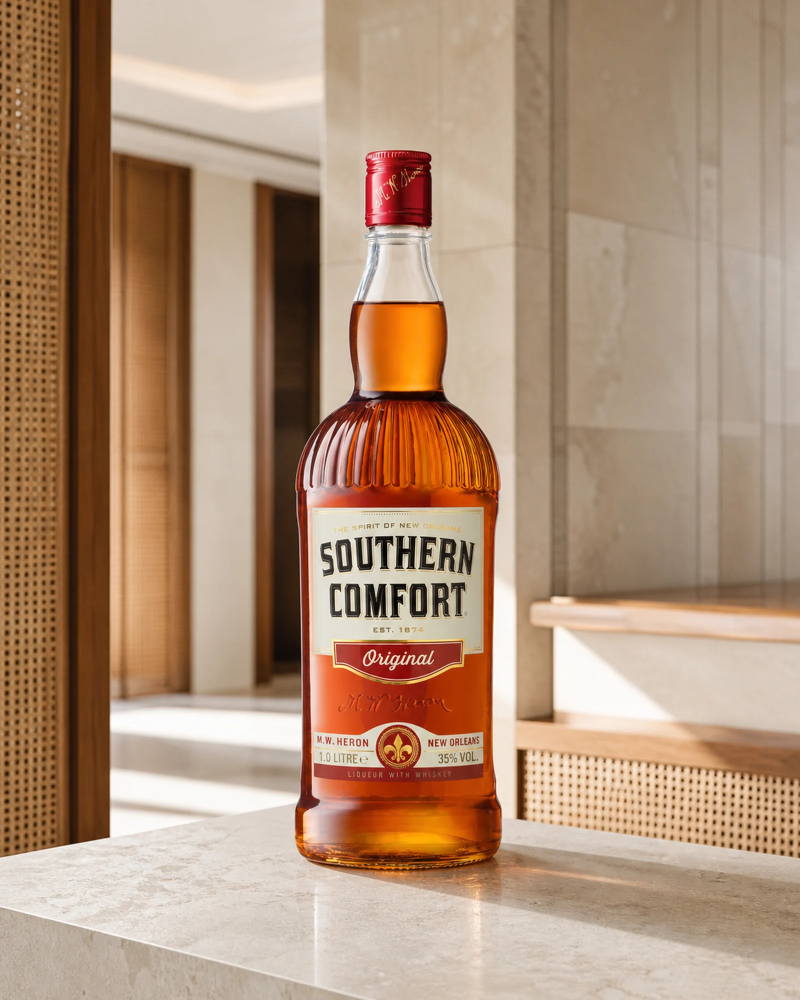 Southern Comfort Original — классический американский spirit whiskey с фруктово-пряными натуральными ароматами
