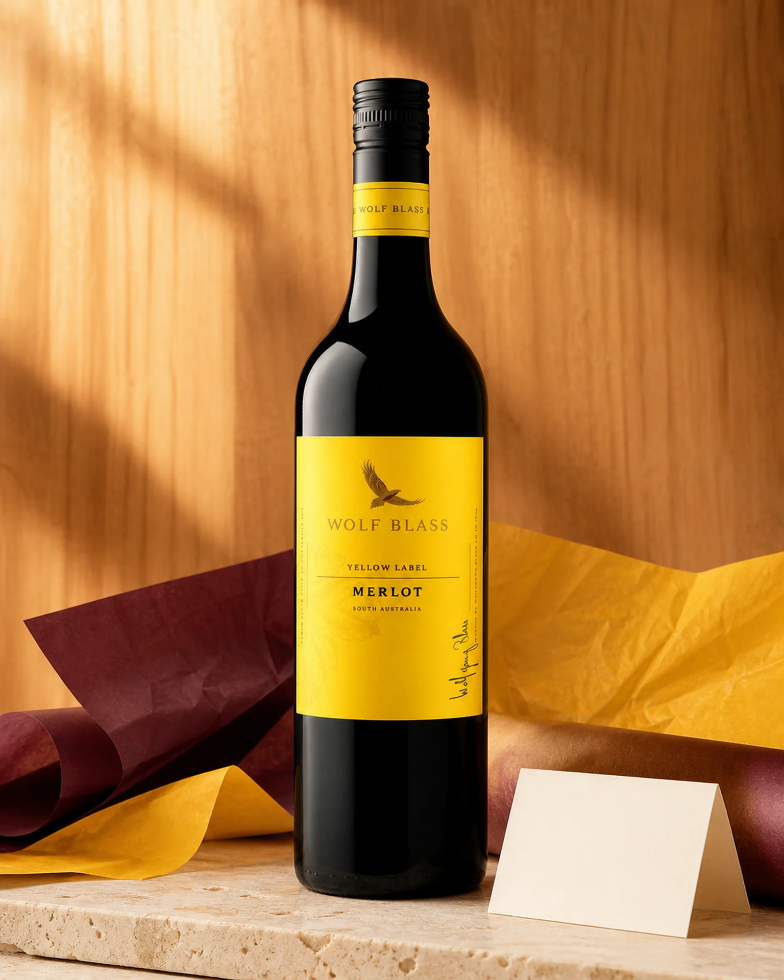Wolf Blass Yellow Label Merlot 2019 — австралийское красное вино линейки Yellow Label, урожай 2019