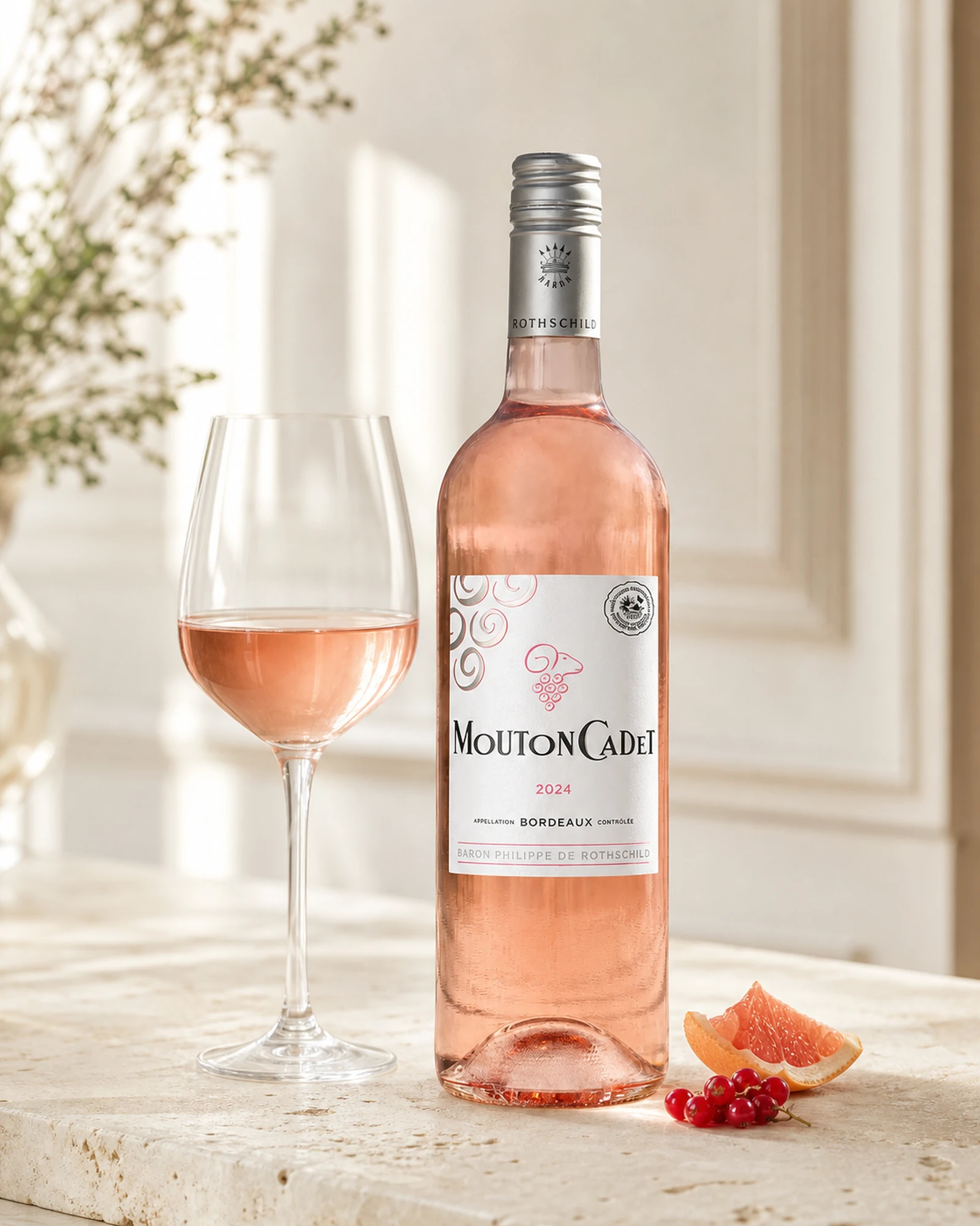 Mouton Cadet Rosé 2024 — розовое бордоское вино Baron Philippe de Rothschild