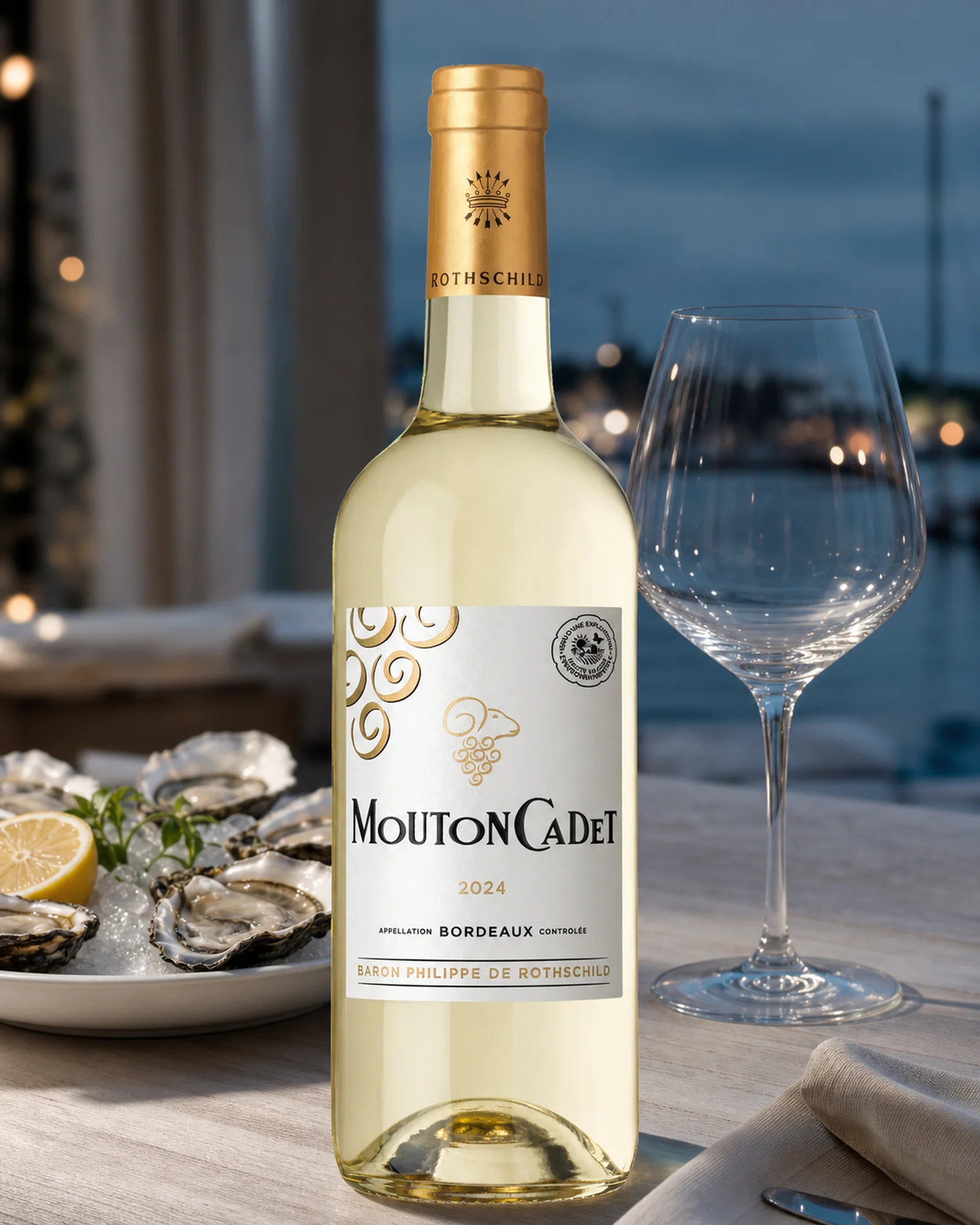 Mouton Cadet Blanc 2024 — белое бордоское вино урожая 2024 из коллекции Icône
