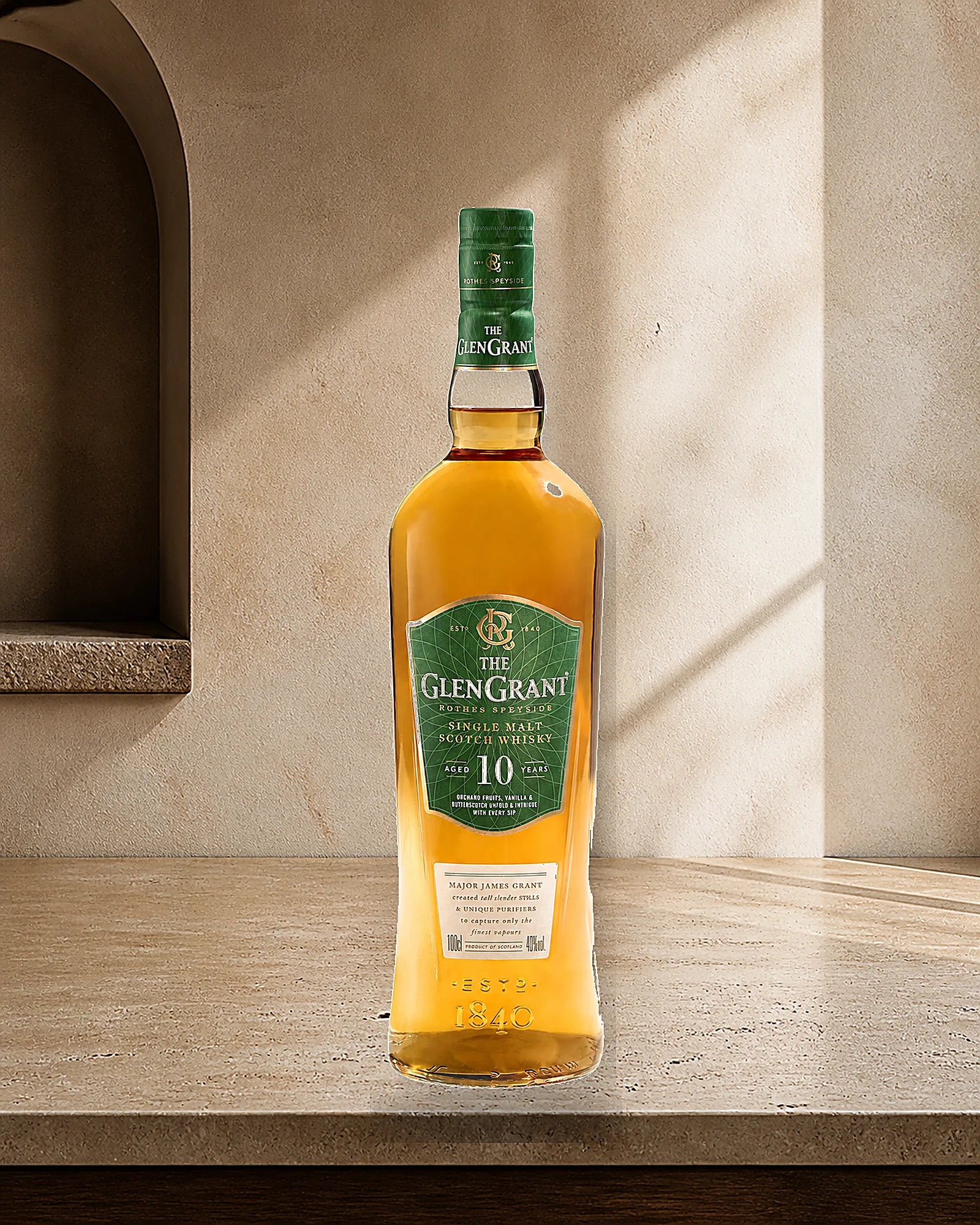 The Glen Grant 10 Years — десятилетний односолодовый виски The Glen Grant из Спейсайда