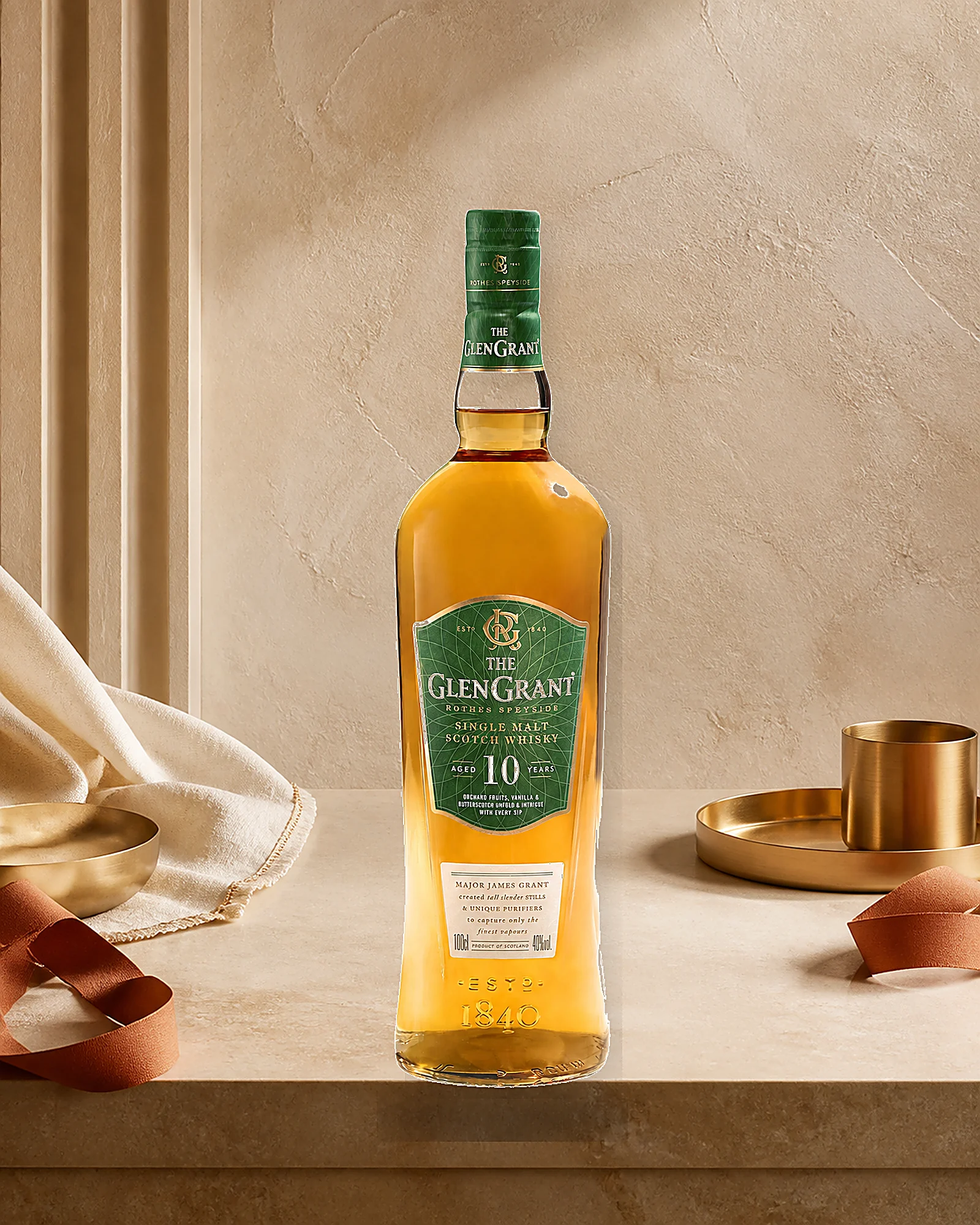 The Glen Grant 10 Years — десятилетний односолодовый виски The Glen Grant из Спейсайда