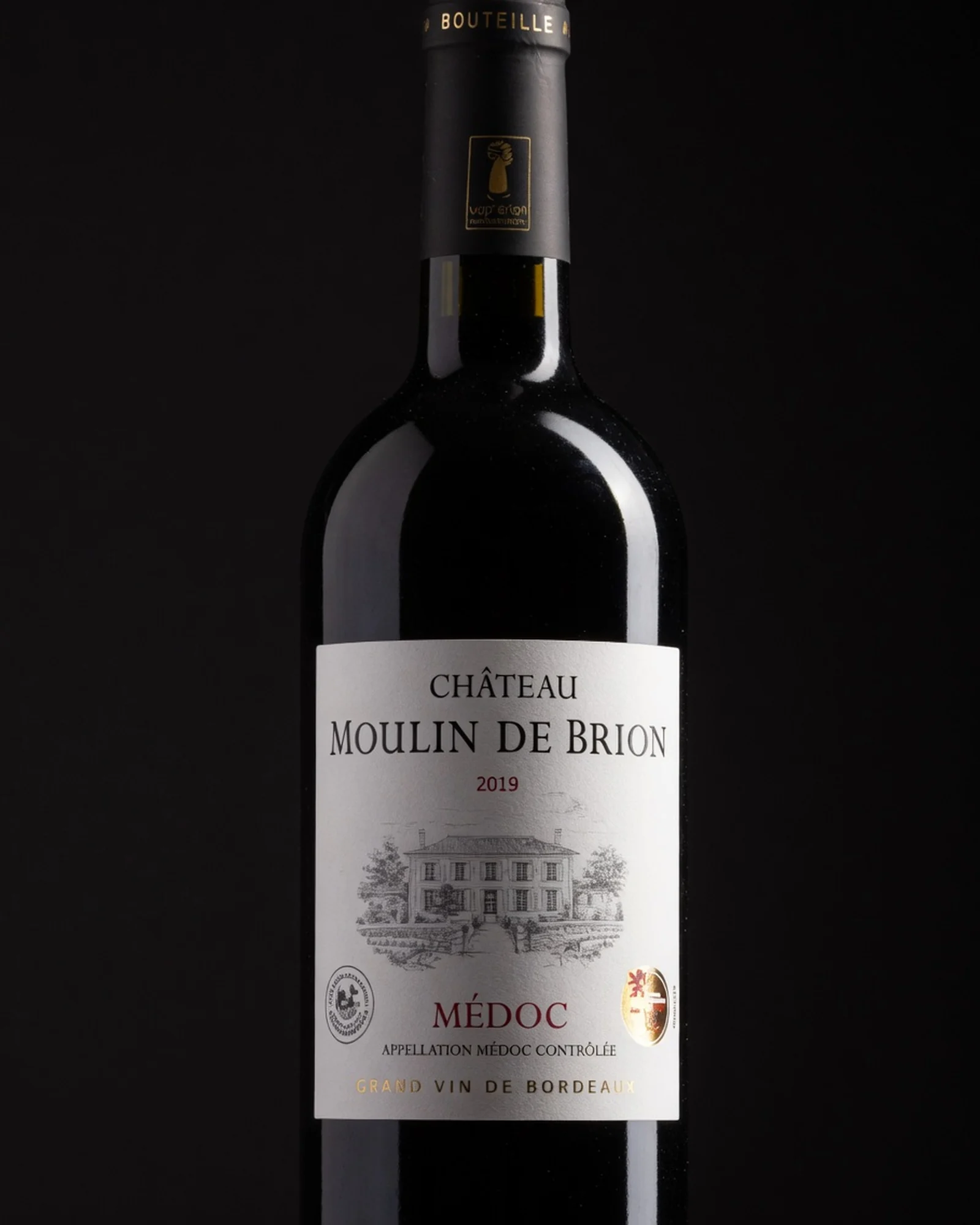 Château Moulin de Brion Médoc 2019 — красное сухое AOC Médoc, семейные Vignobles Cruchon, 2019