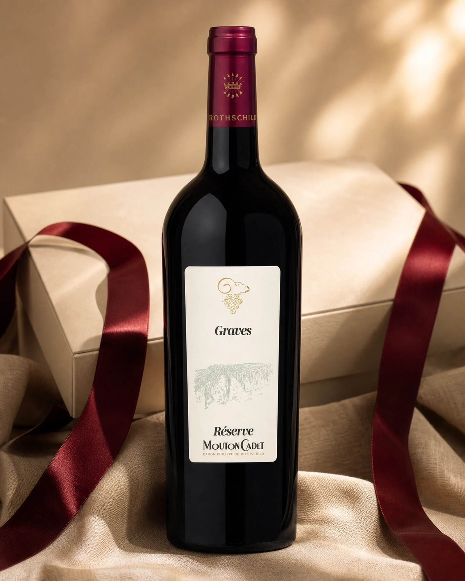 Réserve Mouton Cadet Graves 2019 — красное вино Graves урожая 2019