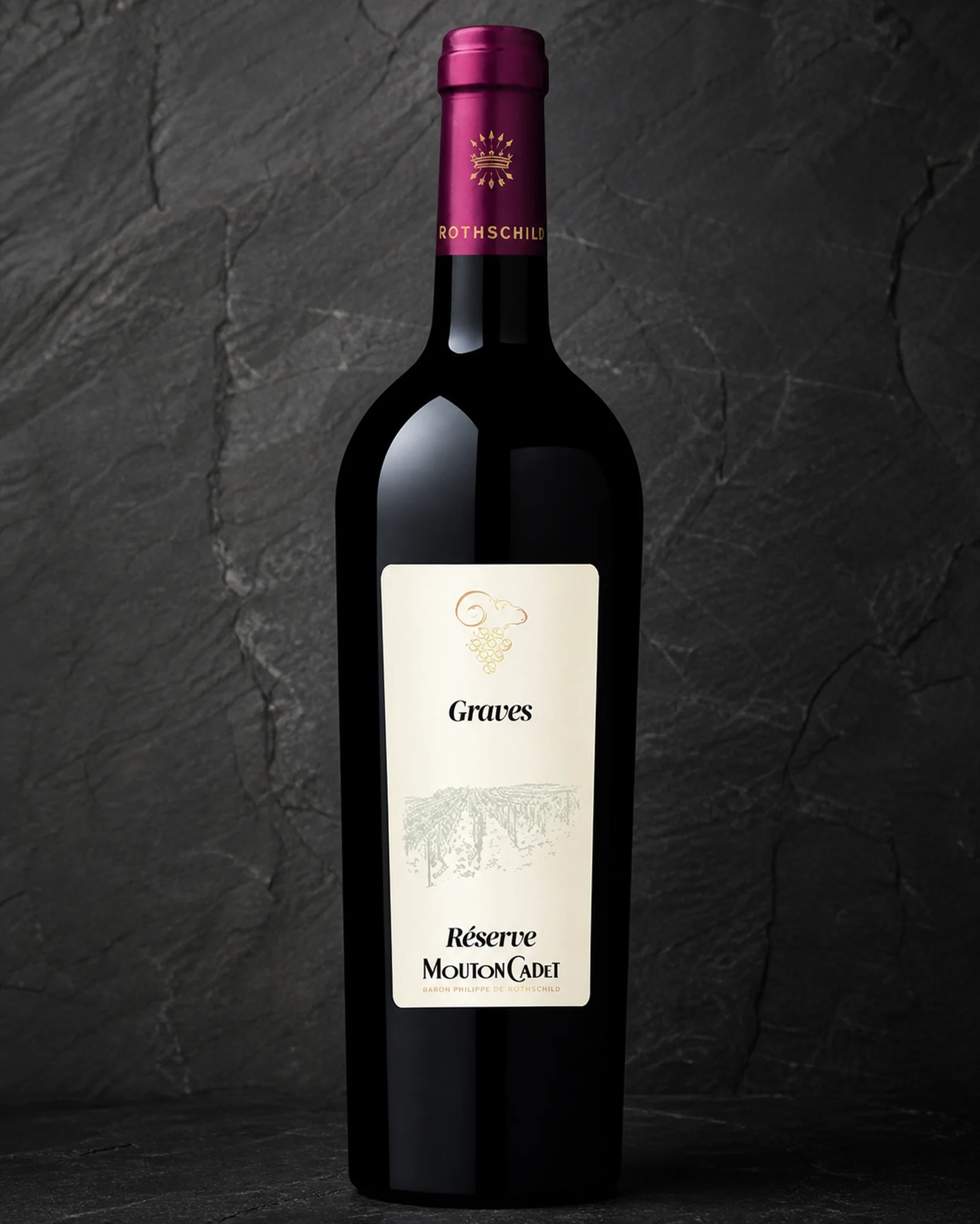 Réserve Mouton Cadet Graves 2019 — красное вино Graves урожая 2019