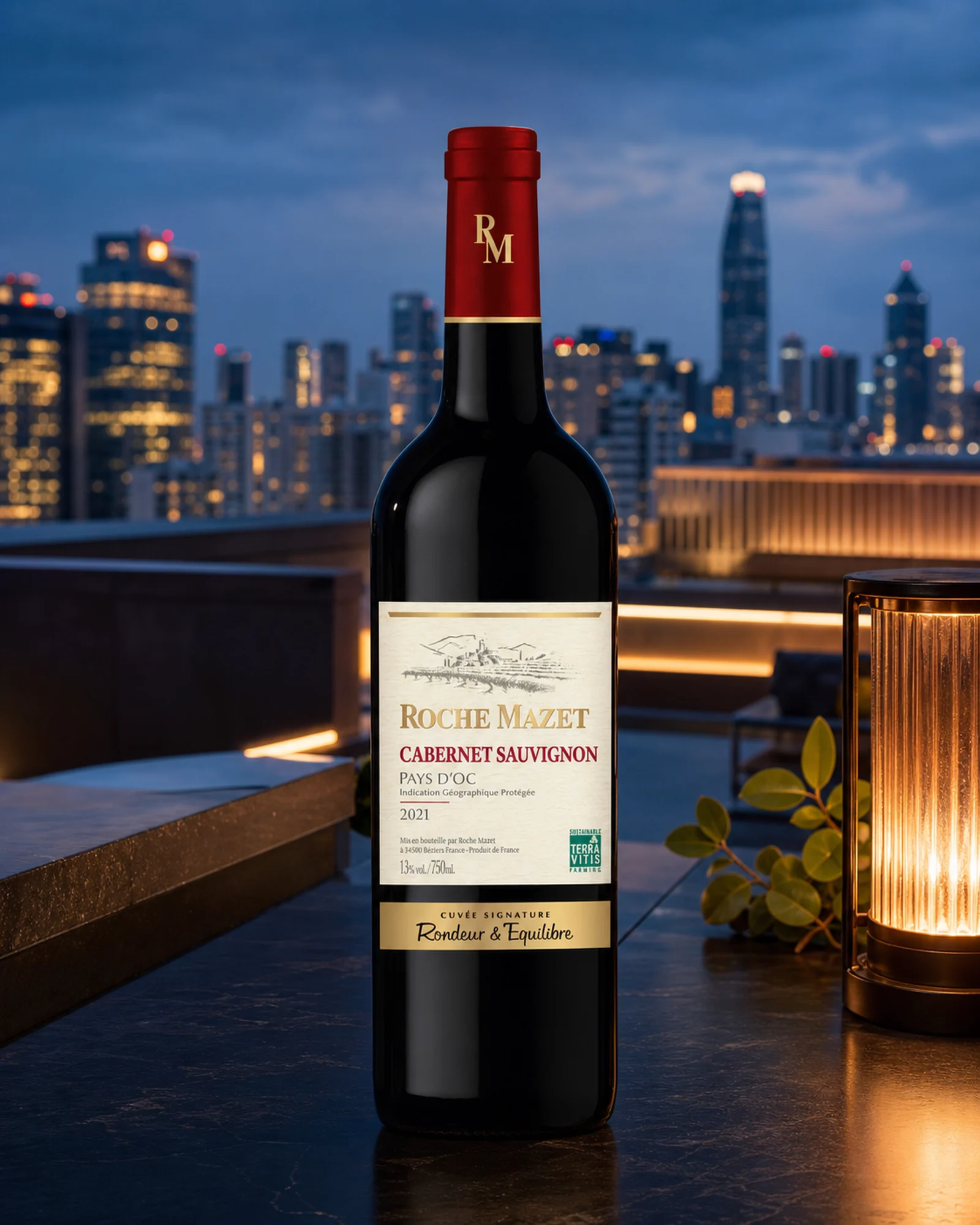Roche Mazet Cabernet Sauvignon 2021 — красное сортовое вино Pays d'Oc