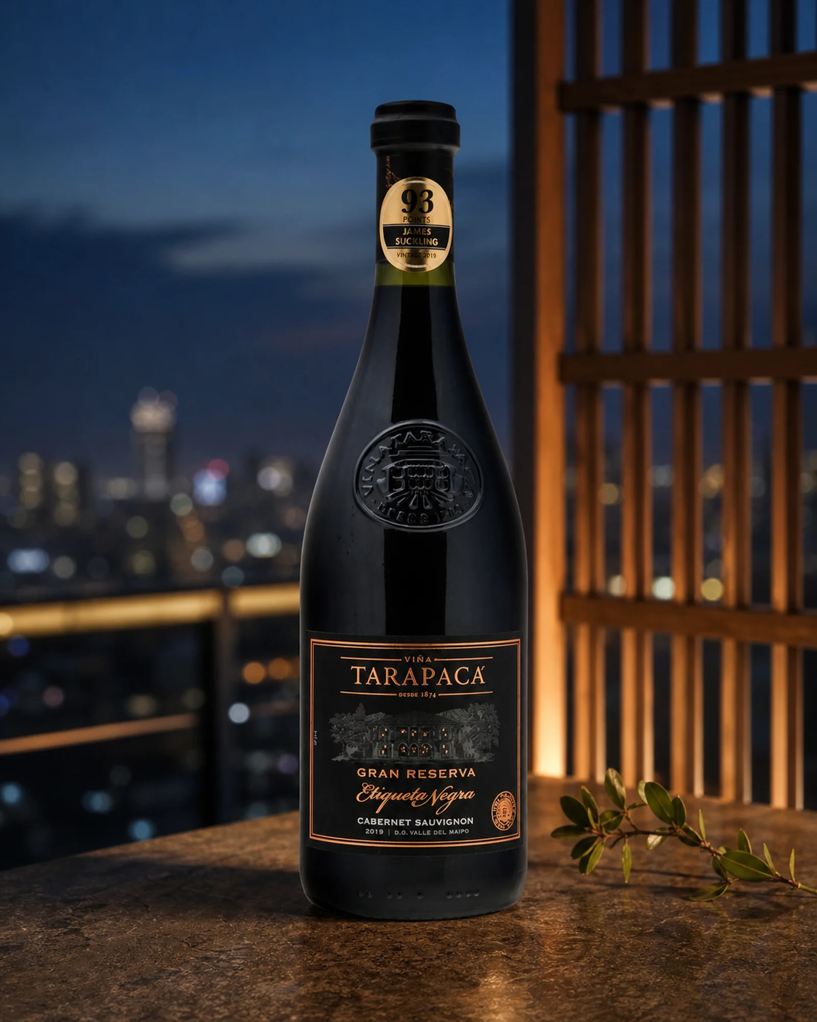Viña Tarapacá Gran Reserva Etiqueta Negra Cabernet Sauvignon 2019 — чилийское красное вино гранд резерва с чёрной этикеткой