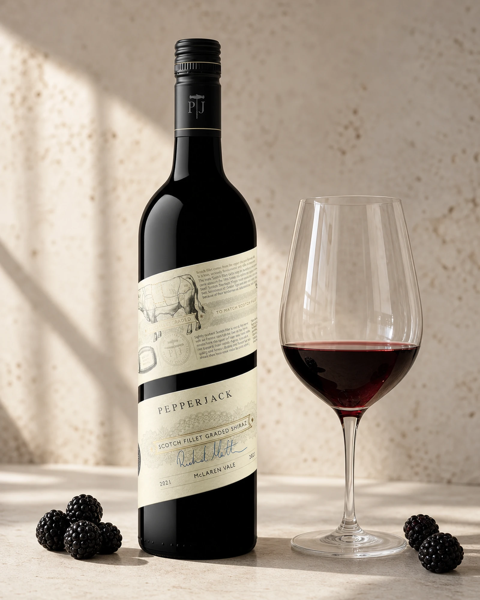 Pepperjack Graded Shiraz McLaren Vale 2021 — красный шираз из Макларен-Вейл, Южная Австралия