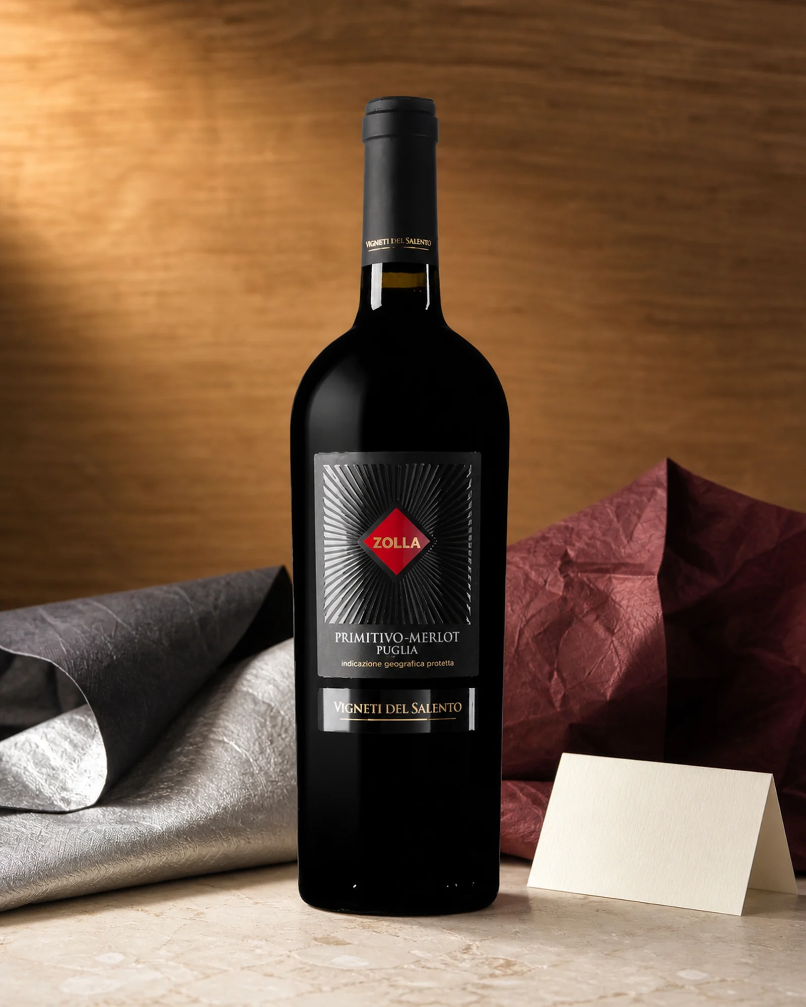 Zolla Primitivo Merlot — красное Puglia IGP из Примитиво и Мерло, линейка Vigneti del Salento (Саленто)