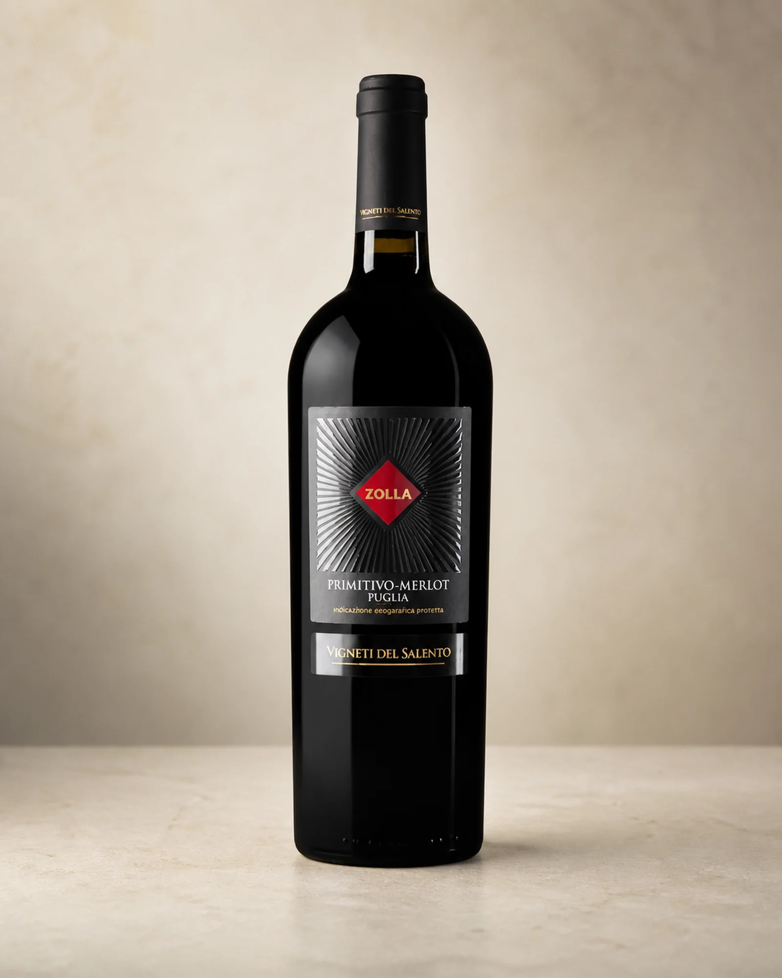 Zolla Primitivo Merlot — красное Puglia IGP из Примитиво и Мерло, линейка Vigneti del Salento (Саленто)