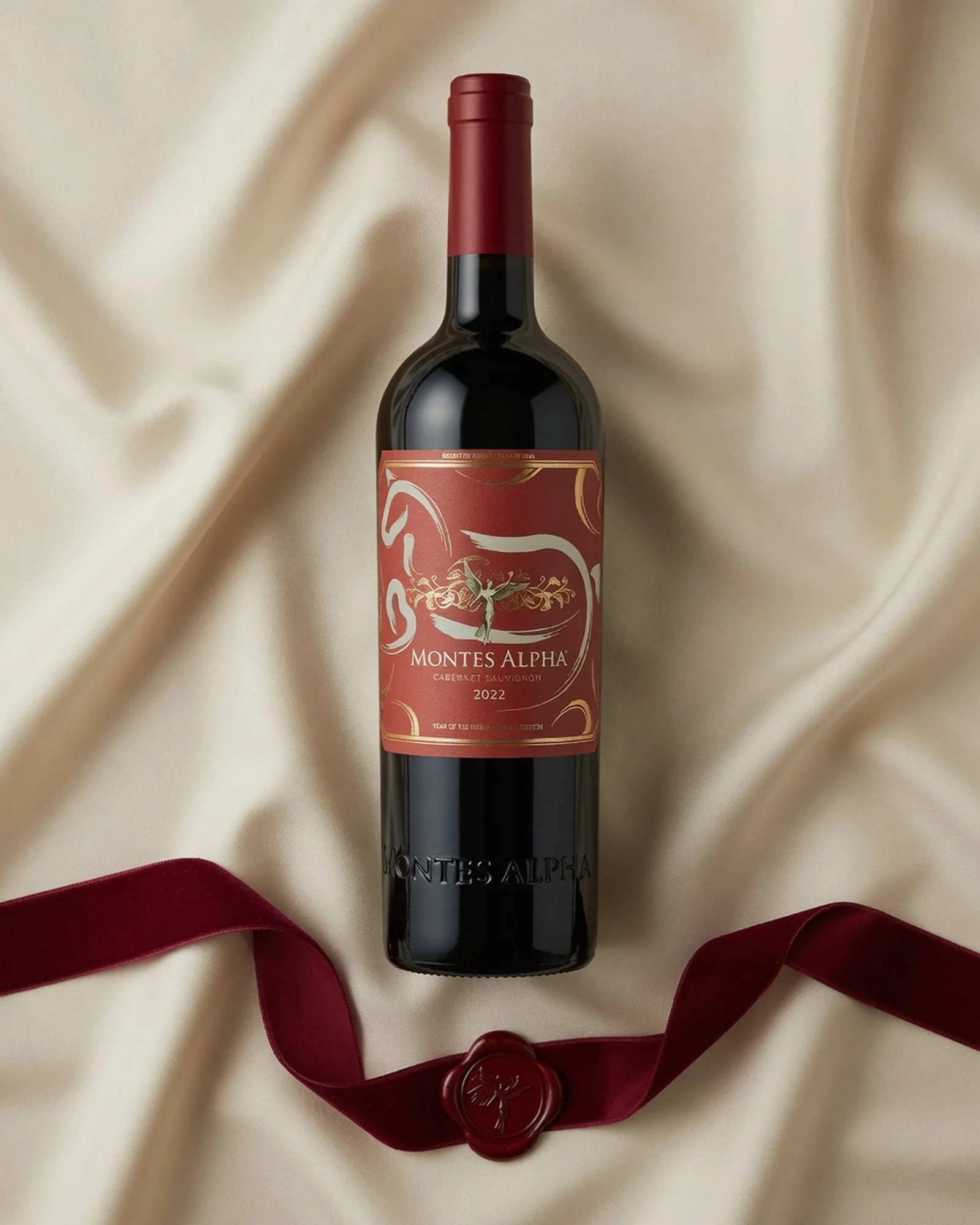 Montes Alpha Cabernet Sauvignon 2022 — красное каберне совиньон линейки Alpha, Чили, урожай 2022