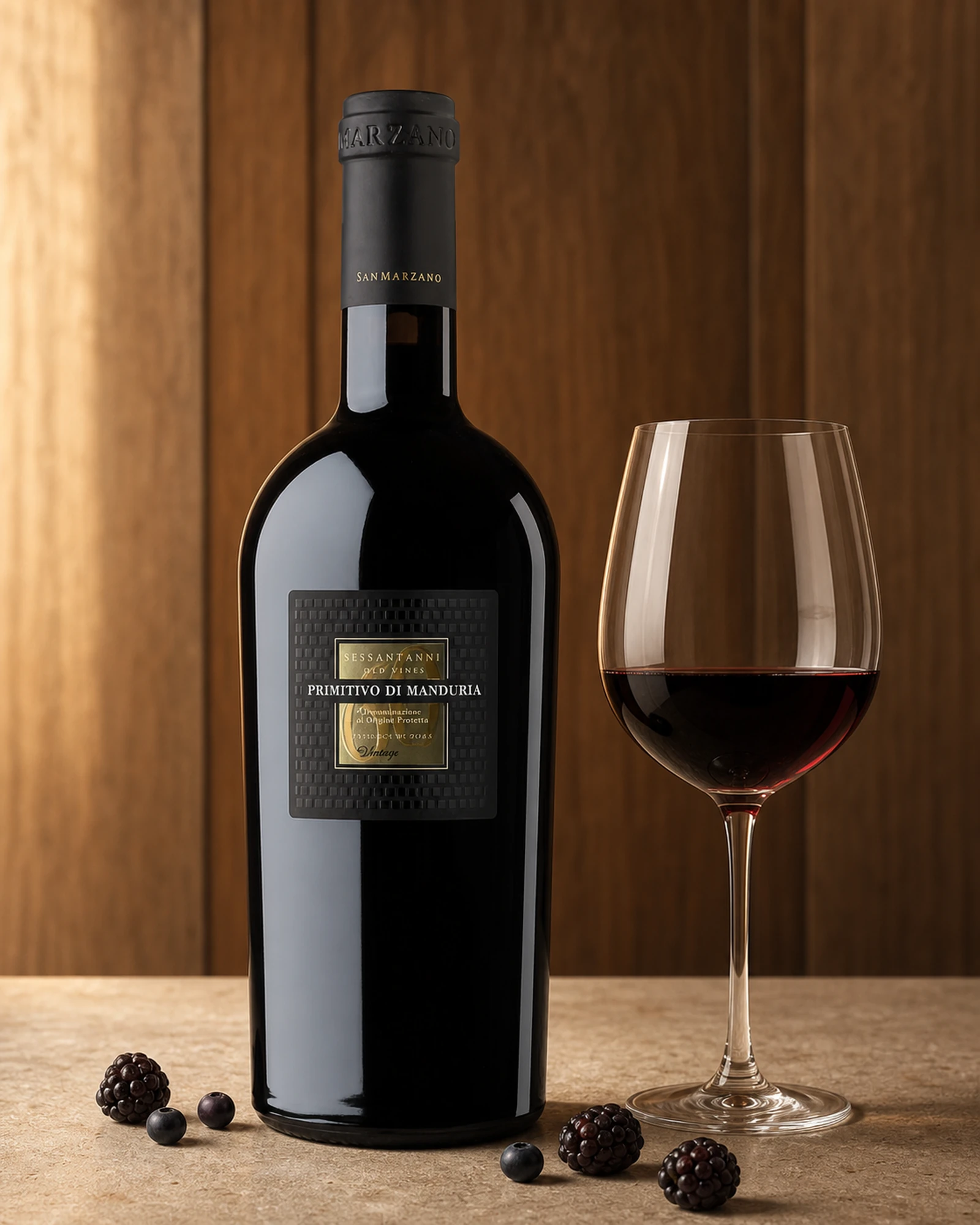 San Marzano Sessantanni Primitivo di Manduria 2018 — примитив из Мандурии, винтаж 2018