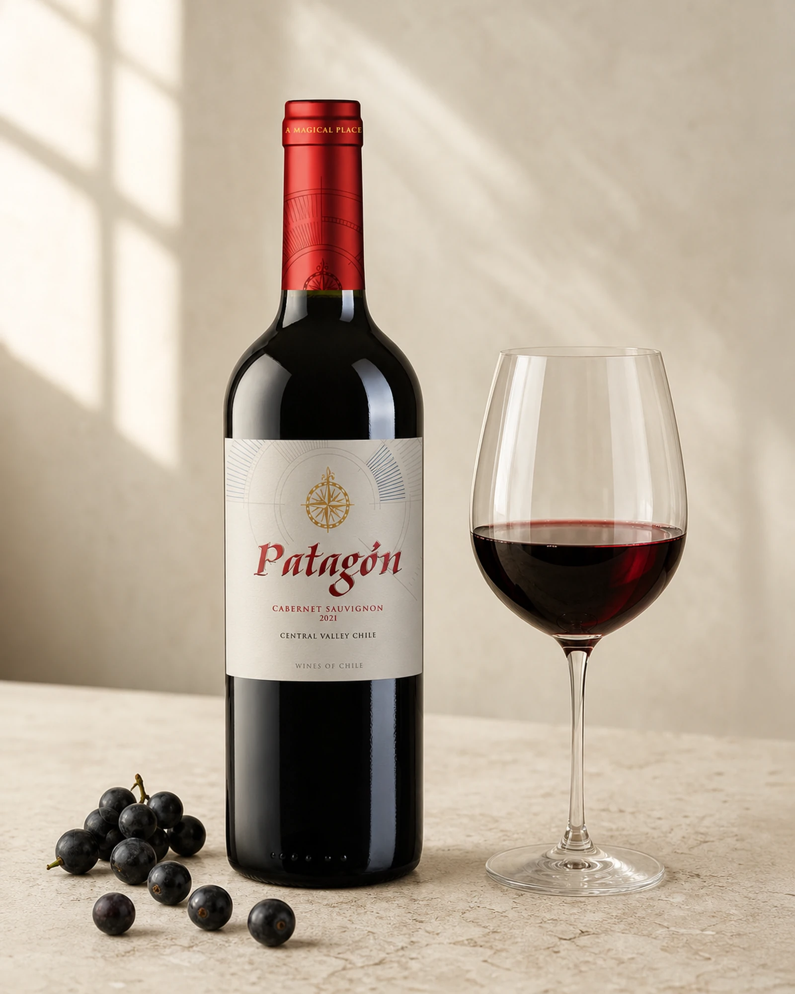 Patagon Cabernet Sauvignon 2021 — красное сухое вино из Центральной долины Чили