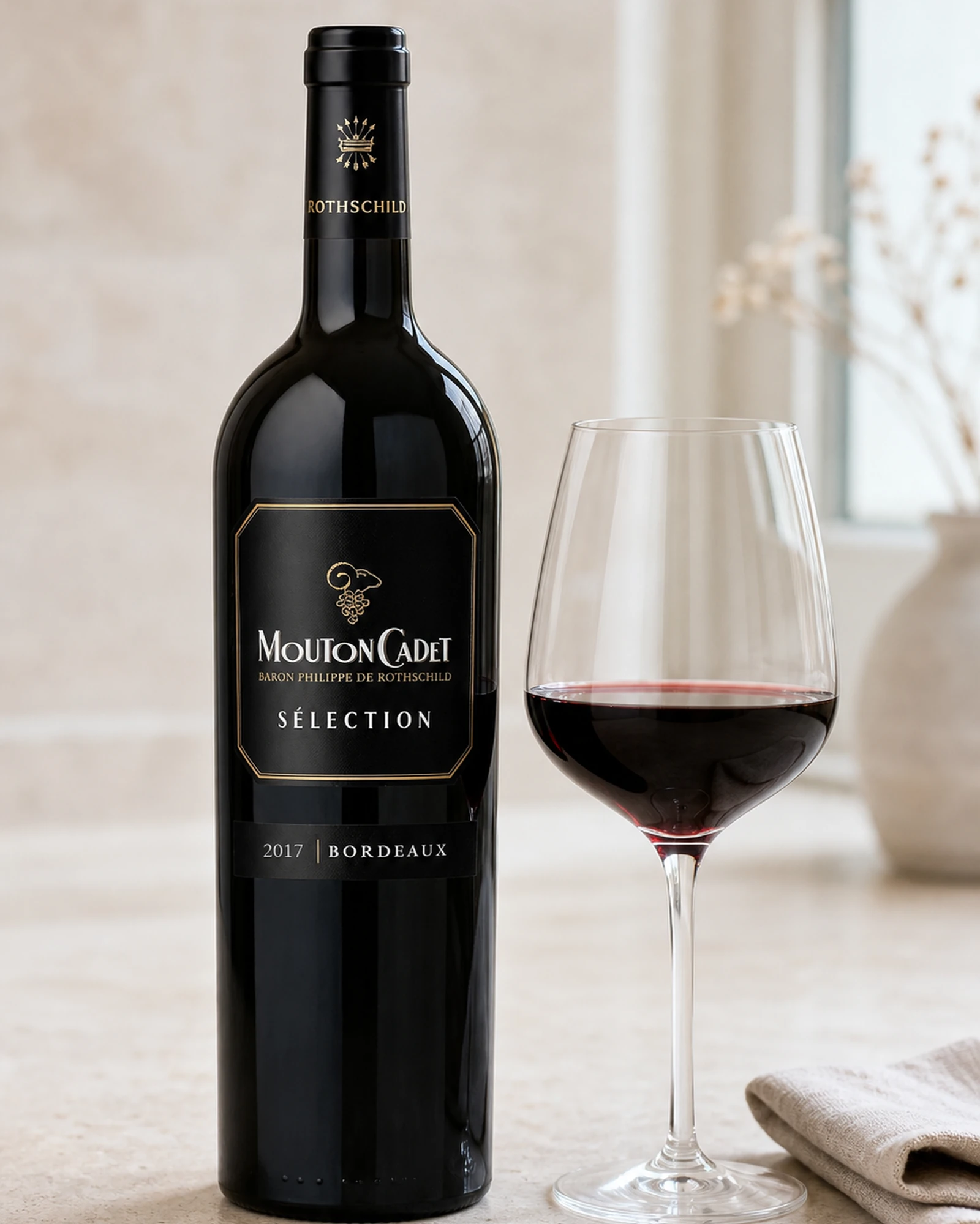 Mouton Cadet Sélection 2017 — красное вино AOC Bordeaux Rouge линейки Sélection, урожай 2017