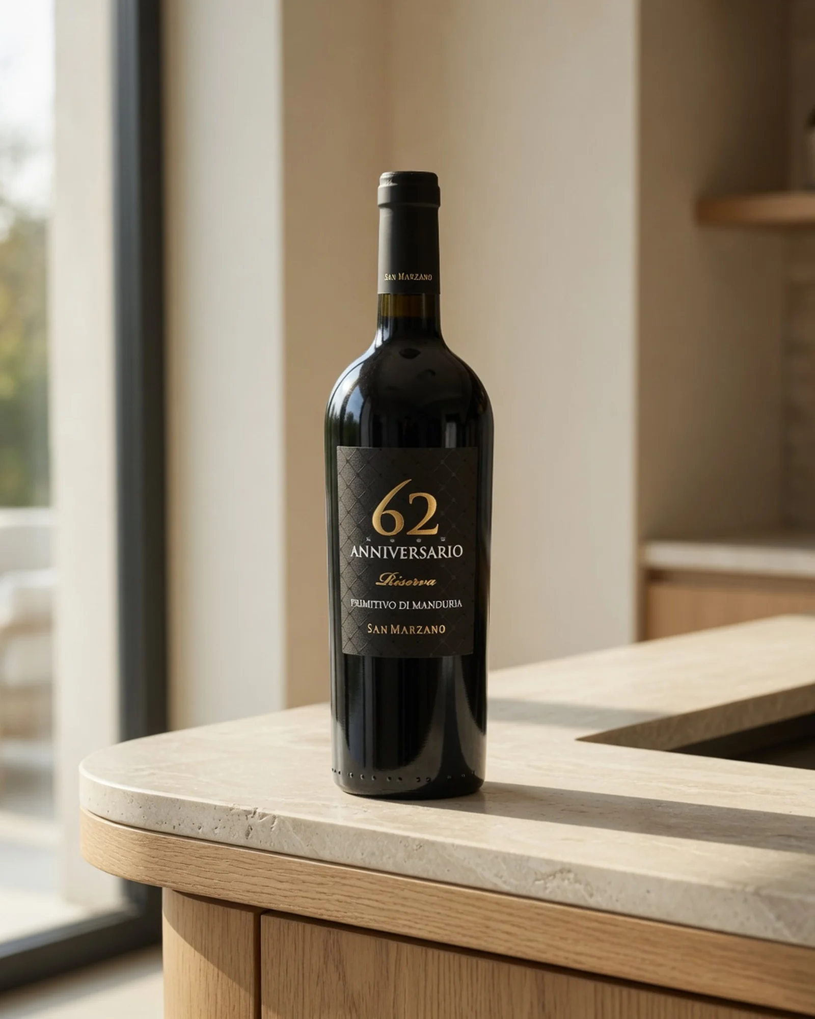 San Marzano Anniversario 62 Primitivo di Manduria Riserva 2018 — резервное примитиво из Мандурии, винтаж 2018