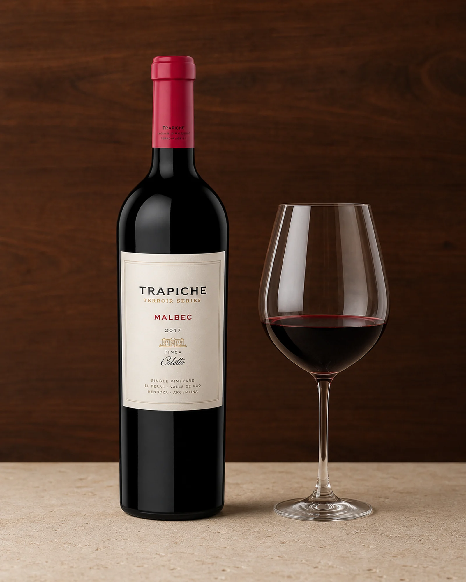 Trapiche Terroir Series Malbec Finca Coletto 2017 — мальбек с финки Колетто, Эль-Пераль