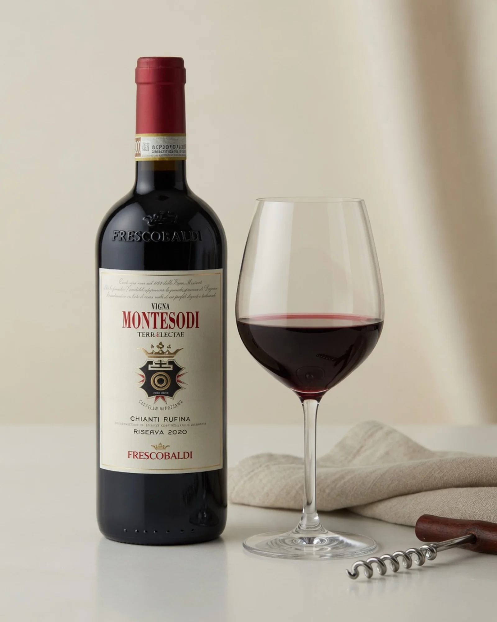 Frescobaldi Nipozzano Montesodi 2020 — кьянти Руфина Riserva с виноградника Монтесоди у замка Нипоццано