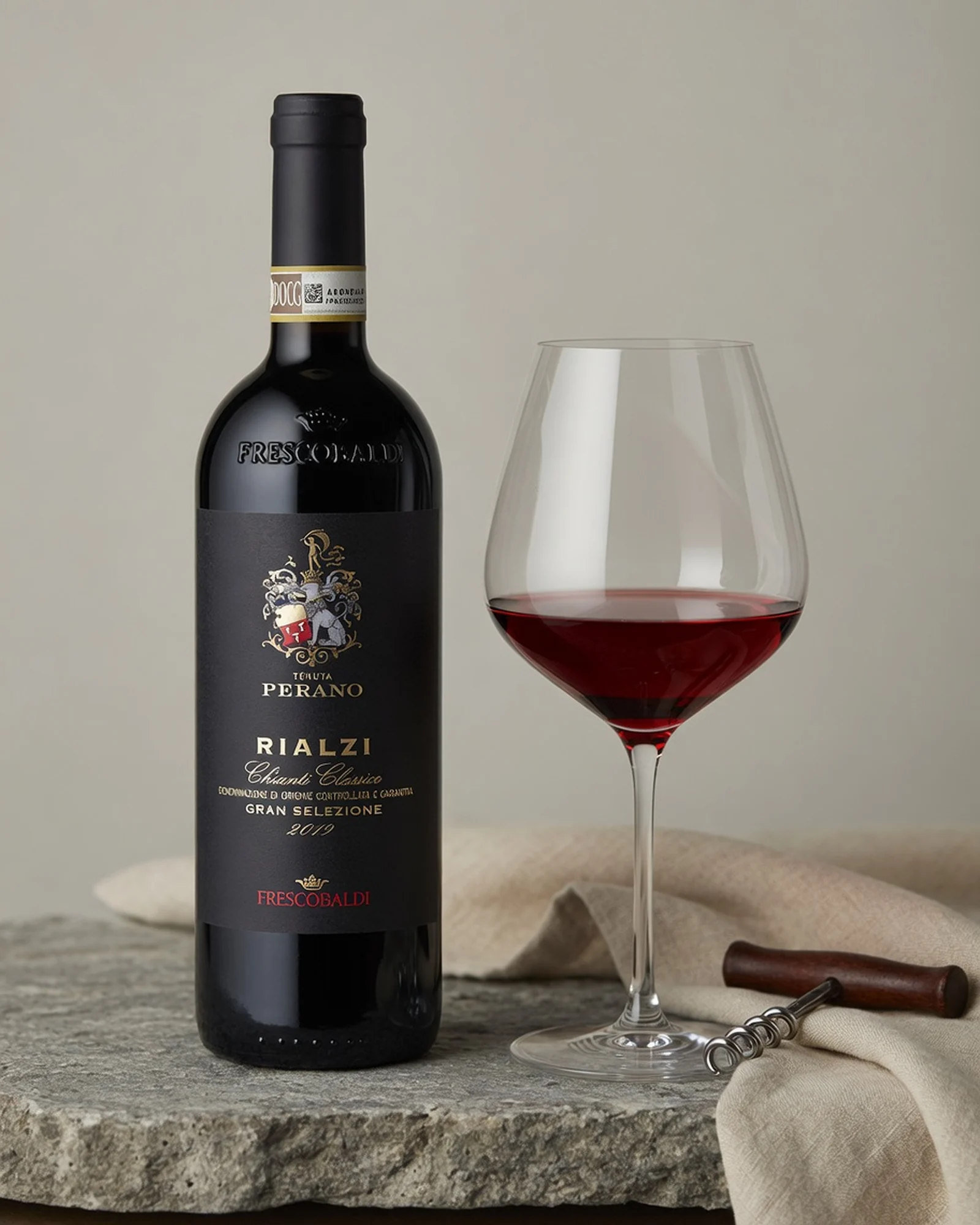 Frescobaldi Perano Gran Selezione Rialzi 2019 — кьянти классико гран селеционе с участка Rialzi, винтаж 2019